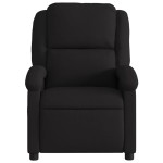 vidaXL Fotoliu de masaj rabatabil, negru, material textil
