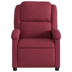 vidaXL Fotoliu de masaj rabatabil, roșu vin, material textil vidaXL Fotoliu de masaj rabatabil, roșu vin, material textil
