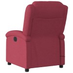 vidaXL Fotoliu de masaj rabatabil, roșu vin, material textil vidaXL Fotoliu de masaj rabatabil, roșu vin, material textil