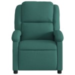vidaXL Fotoliu de masaj rabatabil, verde închis, material textil vidaXL Fotoliu de masaj rabatabil, verde închis, material textil