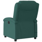 vidaXL Fotoliu de masaj rabatabil, verde închis, material textil vidaXL Fotoliu de masaj rabatabil, verde închis, material textil
