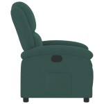 vidaXL Fotoliu rabatabil, verde închis, catifea vidaXL Fotoliu rabatabil, verde închis, catifea