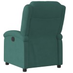 vidaXL Fotoliu rabatabil, verde închis, catifea vidaXL Fotoliu rabatabil, verde închis, catifea