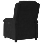 vidaXL Fotoliu de masaj rabatabil, negru, catifea vidaXL Fotoliu de masaj rabatabil, negru, catifea