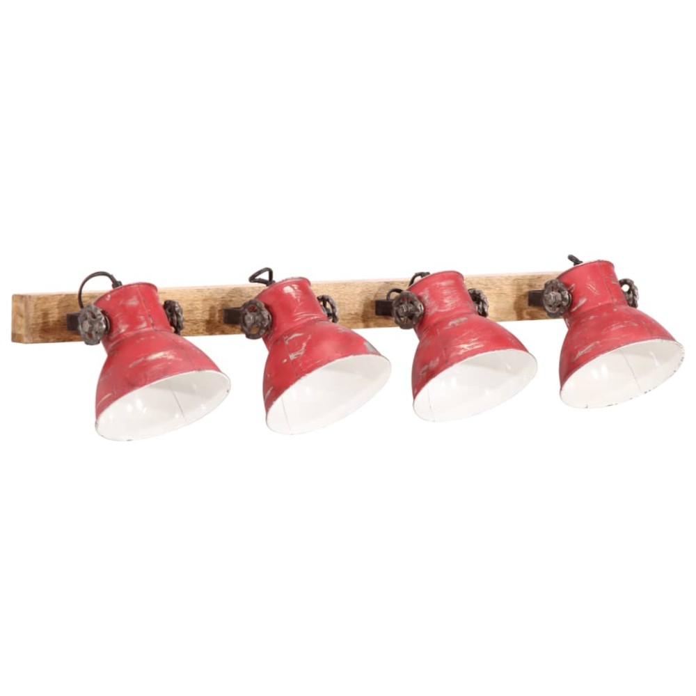 vidaXL Lampă de perete 25 W, roșu uzat, 90x25 cm, E27