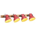 vidaXL Lampă de perete 25 W, roșu uzat, 90x25 cm, E27 vidaXL Lampă de perete 25 W, roșu uzat, 90x25 cm, E27