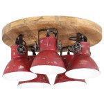 vidaXL Lampă de tavan 25 W, roșu, 50x50x25 cm, E27 vidaXL Lampă de tavan 25 W, roșu, 50x50x25 cm, E27