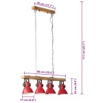vidaXL Lampă de tavan 25 W, roșu, 90x24x111 cm, E27 vidaXL Lampă de tavan 25 W, roșu, 90x24x111 cm, E27