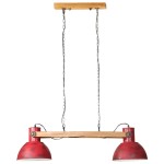 vidaXL Lampă suspendată 25 W, roșu uzat, 85x28x109 cm, E27 vidaXL Lampă suspendată 25 W, roșu uzat, 85x28x109 cm, E27