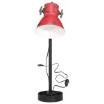 vidaXL Lampă de birou 25 W, roșu uzat, 15x15x55 cm, E27 vidaXL Lampă de birou 25 W, roșu uzat, 15x15x55 cm, E27