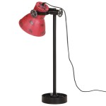 vidaXL Lampă de birou 25 W, roșu uzat, 15x15x55 cm, E27 vidaXL Lampă de birou 25 W, roșu uzat, 15x15x55 cm, E27