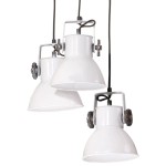 vidaXL Lampă suspendată, alb, 30x30x100 cm, 25 W, E27 vidaXL Lampă suspendată, alb, 30x30x100 cm, 25 W, E27