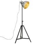 vidaXL Lampă de podea 25 W, argintiu vintage, 61x61x90/150 cm, E27 vidaXL Lampă de podea 25 W, argintiu vintage, 61x61x90/150 cm, E27