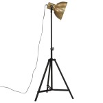 vidaXL Lampă de podea 25 W, alamă antichizată, 61x61x90/150 cm, E27 vidaXL Lampă de podea 25 W, alamă antichizată, 61x61x90/150 cm, E27