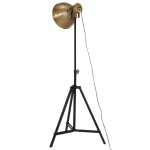 vidaXL Lampă de podea 25 W, alamă antichizată, 61x61x90/150 cm, E27 vidaXL Lampă de podea 25 W, alamă antichizată, 61x61x90/150 cm, E27