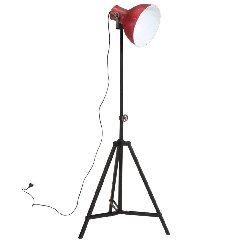 vidaXL Lampă de podea, 25 W, roșu uzat, 61x61x90/150 cm, E27