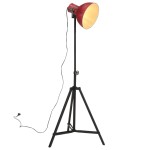 vidaXL Lampă de podea, 25 W, roșu uzat, 61x61x90/150 cm, E27 vidaXL Lampă de podea, 25 W, roșu uzat, 61x61x90/150 cm, E27