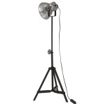 vidaXL Lampă de podea 25 W, argintiu vintage, 35x35x65/95 cm, E27 vidaXL Lampă de podea 25 W, argintiu vintage, 35x35x65/95 cm, E27