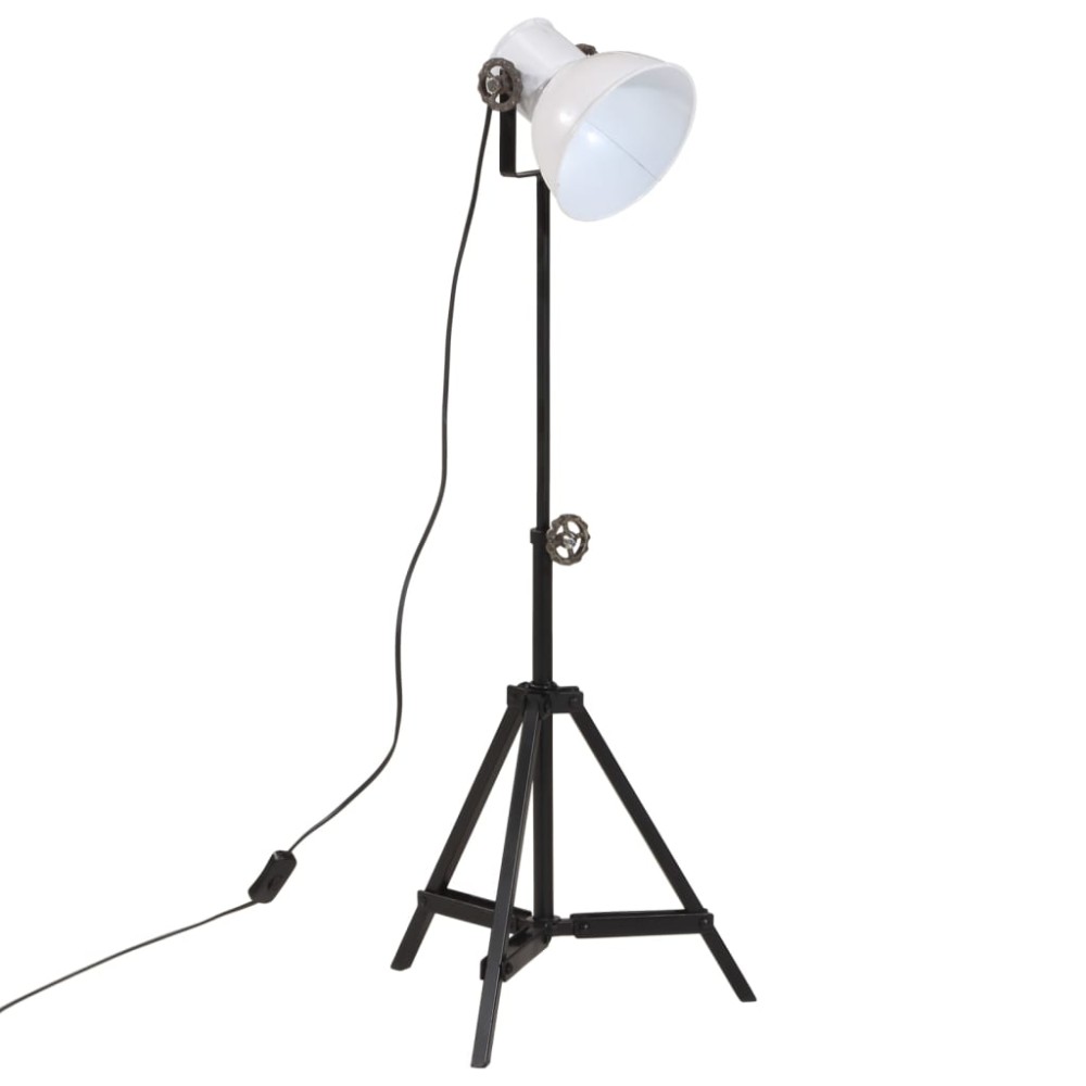 vidaXL Lampă de podea 25 W, alb, 35x35x65/95 cm, E27