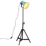 vidaXL Lampă de podea, 25 W, albastru uzat, 35x35x65/95 cm, E27 vidaXL Lampă de podea, 25 W, albastru uzat, 35x35x65/95 cm, E27