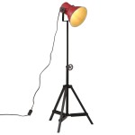 vidaXL Lampă de podea 25 W, roșu uzat, 35x35x65/95 cm, E27 vidaXL Lampă de podea 25 W, roșu uzat, 35x35x65/95 cm, E27
