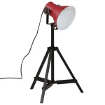 vidaXL Lampă de podea 25 W, roșu uzat, 35x35x65/95 cm, E27 vidaXL Lampă de podea 25 W, roșu uzat, 35x35x65/95 cm, E27