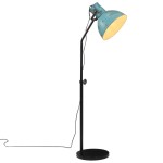 vidaXL Lampă de podea, 25 W, albastru uzat, 30x30x90-150 cm, E27 vidaXL Lampă de podea, 25 W, albastru uzat, 30x30x90-150 cm, E27
