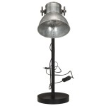 vidaXL Lampă de birou 25 W, argintiu vintage, 17x17x60 cm, E27 vidaXL Lampă de birou 25 W, argintiu vintage, 17x17x60 cm, E27
