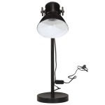 vidaXL Lampă de birou 25 W, negru, 17x17x60 cm, E27 vidaXL Lampă de birou 25 W, negru, 17x17x60 cm, E27