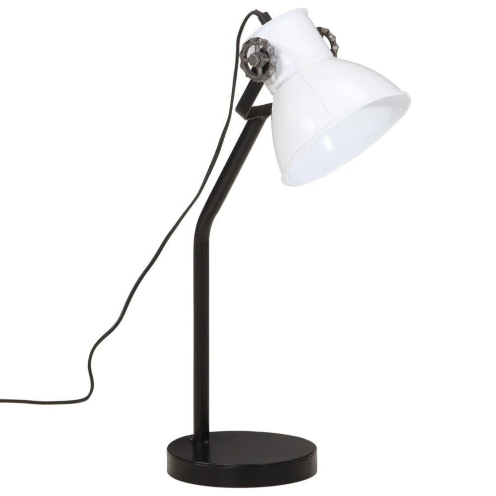 vidaXL Lampă de birou 25 W, alb, 17x17x60 cm, E27
