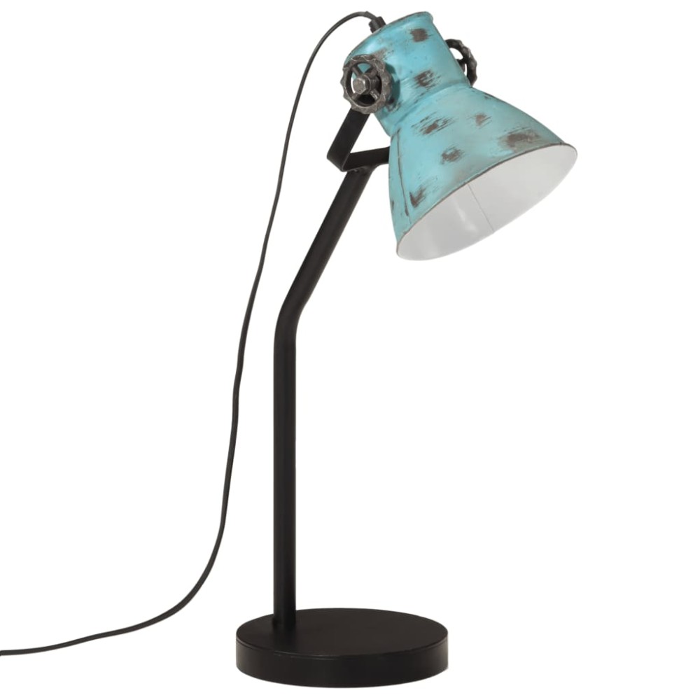 vidaXL Lampă de birou 25 W, albastru uzat, 17x17x60 cm, E27