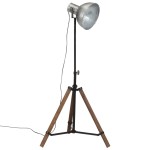 vidaXL Lampă de podea 25 W, argintiu vintage, 75x75x90-150 cm, E27 vidaXL Lampă de podea 25 W, argintiu vintage, 75x75x90-150 cm, E27