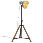vidaXL Lampă de podea 25 W, argintiu vintage, 75x75x90-150 cm, E27 vidaXL Lampă de podea 25 W, argintiu vintage, 75x75x90-150 cm, E27