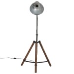 vidaXL Lampă de podea 25 W, argintiu vintage, 75x75x90-150 cm, E27 vidaXL Lampă de podea 25 W, argintiu vintage, 75x75x90-150 cm, E27