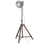 vidaXL Lampă de podea 25 W, argintiu vintage, 75x75x90-150 cm, E27 vidaXL Lampă de podea 25 W, argintiu vintage, 75x75x90-150 cm, E27