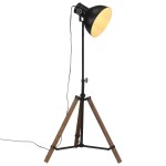 vidaXL Lampă de podea 25 W, negru, 75x75x90-150 cm, E27 vidaXL Lampă de podea 25 W, negru, 75x75x90-150 cm, E27
