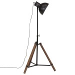 vidaXL Lampă de podea 25 W, negru, 75x75x90-150 cm, E27 vidaXL Lampă de podea 25 W, negru, 75x75x90-150 cm, E27