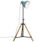 vidaXL Lampă de podea, 25 W, albastru uzat, 75x75x90-150 cm, E27 vidaXL Lampă de podea, 25 W, albastru uzat, 75x75x90-150 cm, E27