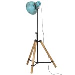 vidaXL Lampă de podea, 25 W, albastru uzat, 75x75x90-150 cm, E27 vidaXL Lampă de podea, 25 W, albastru uzat, 75x75x90-150 cm, E27