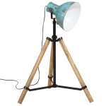 vidaXL Lampă de podea, 25 W, albastru uzat, 75x75x90-150 cm, E27 vidaXL Lampă de podea, 25 W, albastru uzat, 75x75x90-150 cm, E27