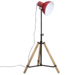 vidaXL Lampă de podea, 25 W, roșu uzat, 75x75x90-150 cm, E27 vidaXL Lampă de podea, 25 W, roșu uzat, 75x75x90-150 cm, E27