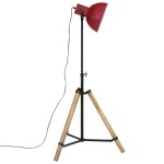 vidaXL Lampă de podea, 25 W, roșu uzat, 75x75x90-150 cm, E27 vidaXL Lampă de podea, 25 W, roșu uzat, 75x75x90-150 cm, E27