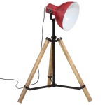 vidaXL Lampă de podea, 25 W, roșu uzat, 75x75x90-150 cm, E27 vidaXL Lampă de podea, 25 W, roșu uzat, 75x75x90-150 cm, E27