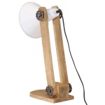 vidaXL Lampă de birou, alb, 23x13x52 cm, 25 W, E27 vidaXL Lampă de birou, alb, 23x13x52 cm, 25 W, E27