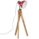 vidaXL Lampă de podea, 25 W, roșu uzat, 45x45x120 cm, E27 vidaXL Lampă de podea, 25 W, roșu uzat, 45x45x120 cm, E27