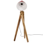 vidaXL Lampă de podea, 25 W, roșu uzat, 45x45x120 cm, E27 vidaXL Lampă de podea, 25 W, roșu uzat, 45x45x120 cm, E27
