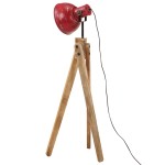 vidaXL Lampă de podea, 25 W, roșu uzat, 45x45x120 cm, E27 vidaXL Lampă de podea, 25 W, roșu uzat, 45x45x120 cm, E27