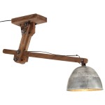 vidaXL Lampă de tavan 25 W, argintiu vintage, 105x30x65-108 cm, E27 vidaXL Lampă de tavan 25 W, argintiu vintage, 105x30x65-108 cm, E27