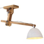 vidaXL Lampă de tavan, 25 W, alb, 105x30x65-108 cm, E27 vidaXL Lampă de tavan, 25 W, alb, 105x30x65-108 cm, E27