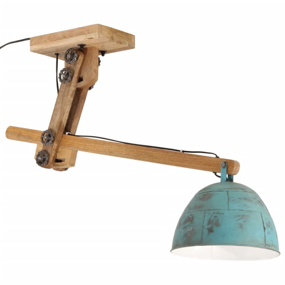 vidaXL Lampă de tavan 25 W, albastru uzat, 105x30x65-108 cm, E27